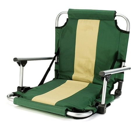 Stansport Folding Stadium Seat with Arms, Green