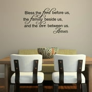 Bless The Food Before Us Vinyl Wall Decal Quotes Home Sticker Decor