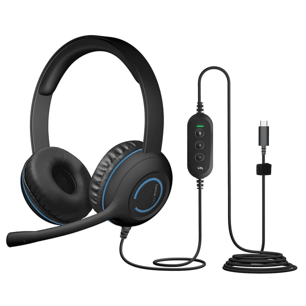 Auriculares estéreo USB-C Cyber Acoustics AC-5014, paquete de 20