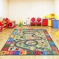 thumbnail image 2 of TWINNIS Kids Playmat Rugs ABC Educational Learning Area Rugs Carpet for Kids Playroom Classroom,3’x5',Grass Green, 2 of 7