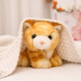thumbnail image 7 of 6" Stuffed Tabby Cat Animal, Soft Plush Toy, Cute Stuffed Animal for Boys and Girls, Realistic Looking Small Stuffed Animals, Nursery and Room Decor(Yellow), 7 of 7