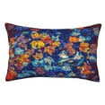 thumbnail image 1 of Kdxio Colorful Fall Leaves Print Pillows Covers Cases Bedroom Decor Decoration Rectangle Two Sides Printed-20"x30", 1 of 6