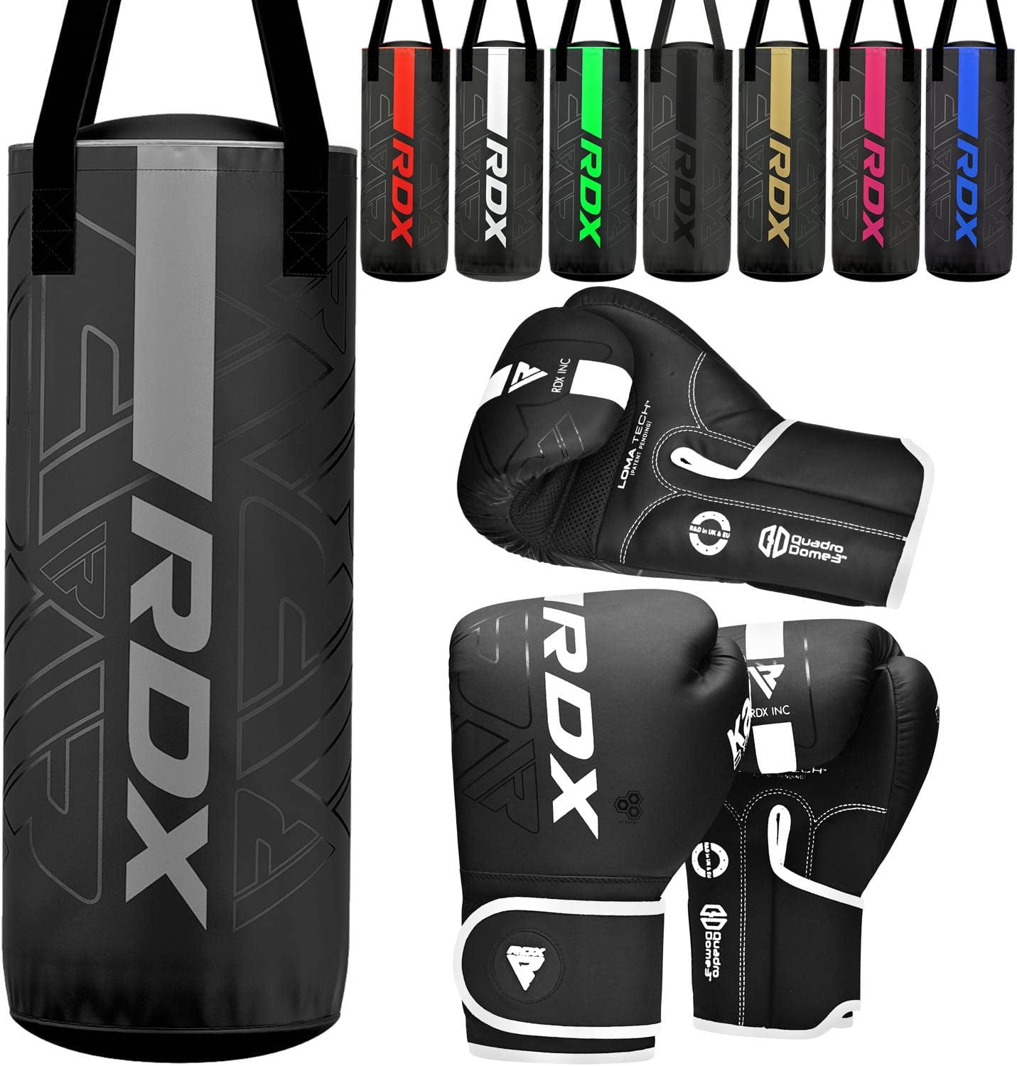 RDX Kids Punching Bag with Boxing Gloves - 2ft Heavy Filled Leather Bag for Boxing, Kickboxing, MMA, Muay Thai & Karate Training