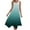 Cyan, variant on Summer Tank Dress For Women Maxi Dress Sundress Womens Dresses Sleeveless Round Neck Drawstring Casual Ruffle A-Line Mini Dress