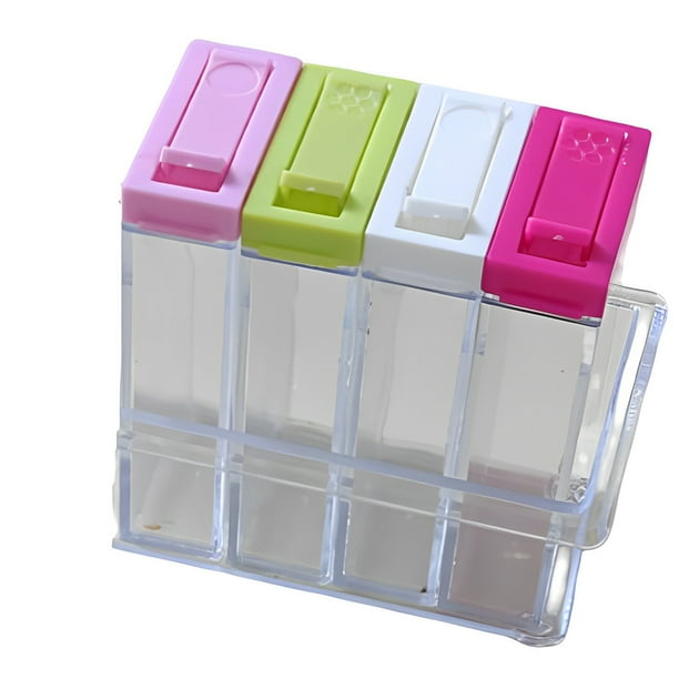 Advancent Caja de condimentos, 6 rejillas, tarro de almacenamiento de azúcar y sal, comedor en casa, Hotel, cafetería, restaurante, cocina, botella Cocina y Comedor Advancent HA071873-01