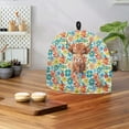 thumbnail image 3 of ZUXONGSY Highland Cow Flower Teapot Cover Cozy Fit Tea Breakfast Warmer Cover Dust Protector with Hanging Ring Decorative Teapot Cover Easy to Clean for Hotel Restaurant Tea Party, 3 of 7