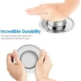 thumbnail image 4 of 2 Pack of Stainless Steel Sink Drain Strainer Baskets 3.54 Inch Diameter.Casewin Kitchen Stopper. For Dishes, Garbage Disposal, Large Wide Rim Prevents Clogged Drains Catcher, 4 of 7