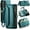 Green, variant on for Samsung Galaxy S24 FE Case, Women Men Multi-Function Wallet Case with Stand RFID Blocking Featuring Magnetic Closure Zipper Includes Shoulder Strap Wrist Strap