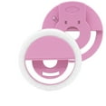 thumbnail image 3 of KIQ Premium Recharchable Clip-On 3 Light Mode Selfie Ring Light with 36 LED for Mobile Phone or Laptop with Bright LED Fill Light (pink), 3 of 3