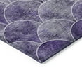 thumbnail image 5 of 5' X 8' Purple Lilac And Lavender Abstract Washable Indoor Outdoor Area Rug, 5 of 5