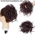 thumbnail image 2 of Messy Bun Hair Piece Synthetic Wave Curly Chignon Elastic Fluffy Updo Donut Hair Extensions, 2 of 7