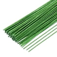 thumbnail image 1 of 100 piezas de tallos de alambre floral verde doblables de 1.2mm 16 Gauge para flores artificiales, 1 of 5