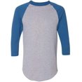 thumbnail image 2 of Augusta Sportswear Mens Baseball Jersey 2.0, 2XL, Athletic HeatherRoyal, 2 of 3
