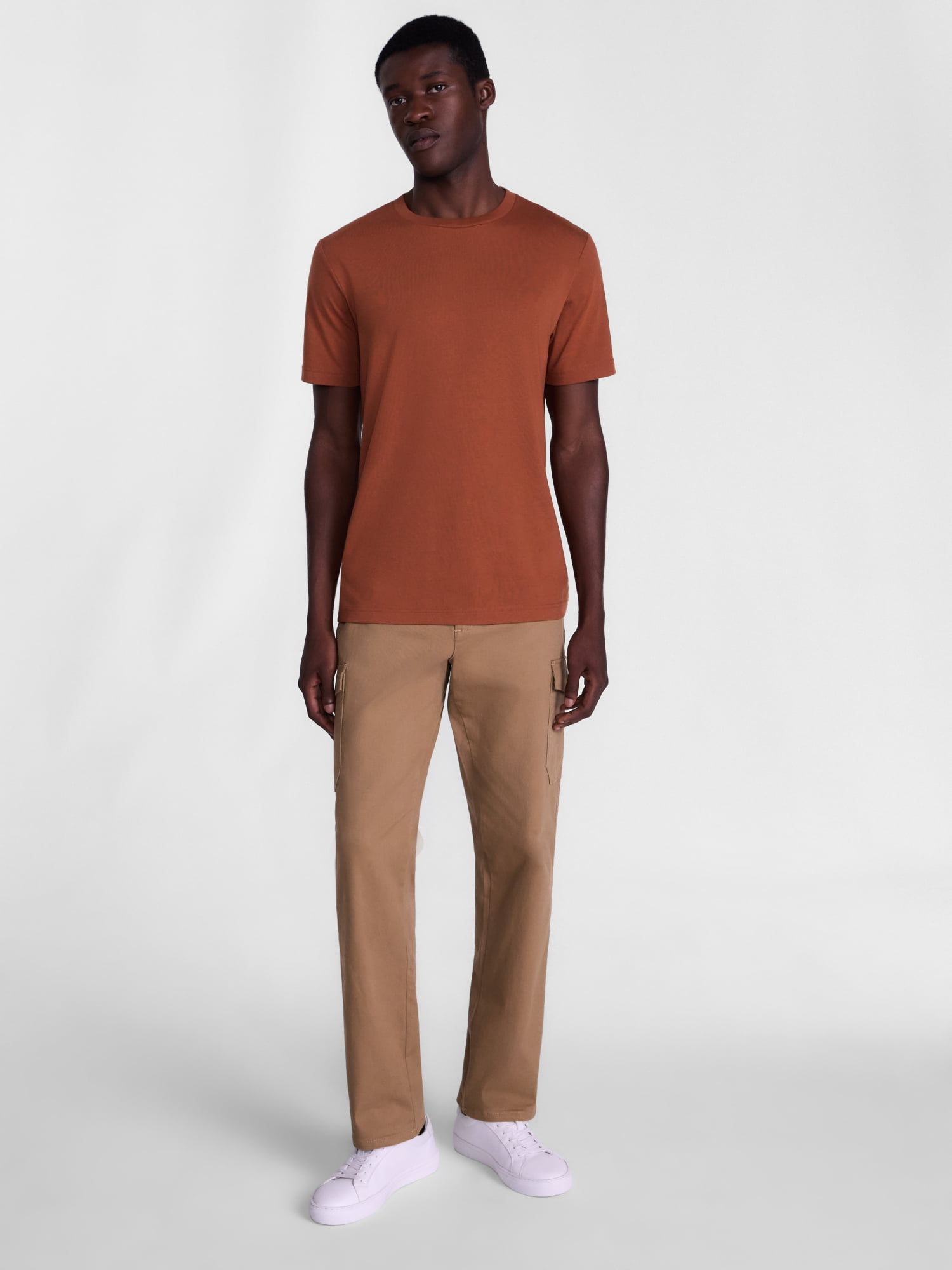George Men's and Big Men's Crewneck Tee with Short Sleeves, Sizes XS-6XB