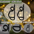 thumbnail image 6 of Christmas Light Clip Hooks String Light Hooks Gutter Hooks for Outdoor Light Weatherproof Light Hangers for Christmas Decoration Black 120Pcs, 6 of 7
