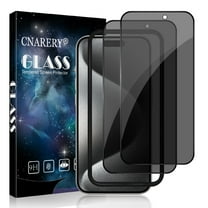 [2 Pack][Full Coverage] Cnarery Privacy Screen Protector for iPhone 15 Pro 6.1 inch, Anti Spy Tempered Glass with Installation Frame Anti-peeping Easy Installation