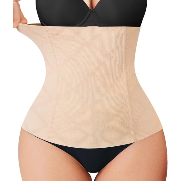 Faja reductora Nebility para control abdominal, beige, talla M