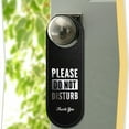 thumbnail image 2 of Do Not Disturb Sign 2 Pack Executive Quality Door Hanger | Eco Leather Hotel Style DND, 2 of 6