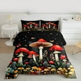 thumbnail image 2 of jejeloiu Colorful Fungus Bedding Comforter Set,Red Brown Mushroom Twin Comforter Sets,Rustic Flower Floral Bedding Set For Girls,Breathable Home Decor Reversible,2 Pieces, 2 of 8