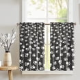 thumbnail image 2 of Cotton Paw Print Café Tier Curtains Window Treatment Kitchen Home Décor, 2 of 2
