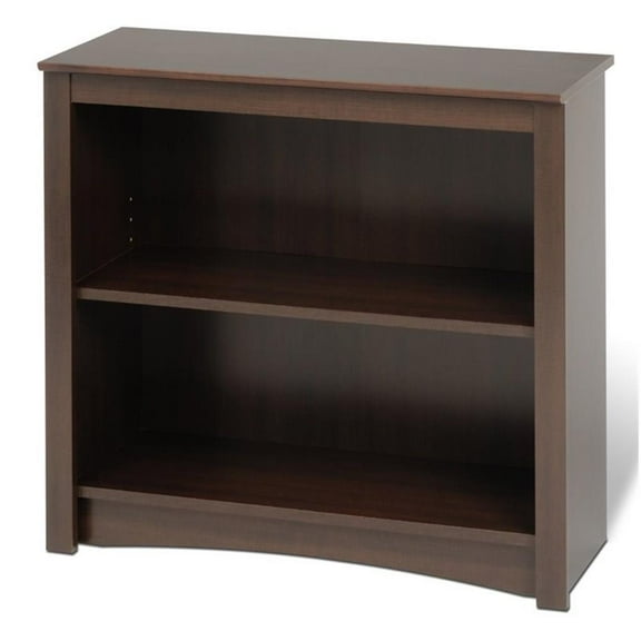 Kingfisher Lane 29" 2 Shelf Bookcase in Espresso