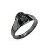 Disney Women's Stainless Steel Black IP Star Wars 3D Darth Vader Ring Size 9