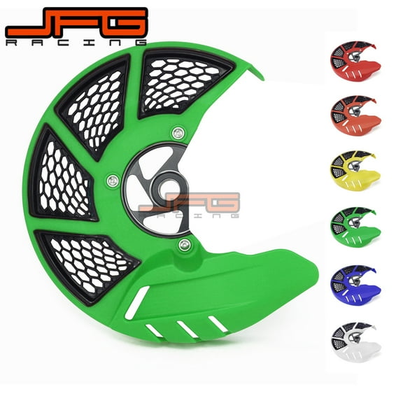Front Brake Disc Rotor Guard Cover Protector For KAWASAKI KX125 KX250 KX250F KX450F KLX450R KX KXF KLX 125 250 450 2006-2018