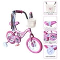 thumbnail image 3 of PlayWorld 12 In. Kid's Beginner Bicycle for 2-4 Years Old Boy's and Girl's with Foam Tire for Indoor Use No Brake, Pink, 3 of 8