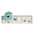 thumbnail image 6 of YIYADO Wooden Chicken Coop with Nesting Box Free Range Door, Outdoor Poultry Cage for Chickens, Ducks, Small Animals, 6 of 6