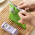 thumbnail image 4 of 2 In 1 Mini Bag Sealer With Cutter And Magnet Design Portable Sealing Machine， USB C Rechargeable Portable Handheld Resealer Machine For Plastic Bags Snack Bags 500mah, 4 of 4
