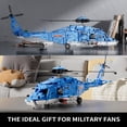 thumbnail image 4 of GOQI Military Helicopter Building Set – Large Army Plane Model, Rotating Rotor Blades, Compatible with Lego for Boys & Adults (1711 PCS), 4 of 8