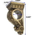 thumbnail image 4 of MERIVILLE Chatecu Drapery Sconce, Corbel Bracket, Drapery Scarf Swags, Wall Décor, Renaissance Gold,2Pcs, 4 of 5