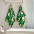 thumbnail image 4 of Dreamtimes Penguins Coins Beer Hand Towels 2 PCS, Ultra Soft and Highly Absorbent, St Patrick's Day Decorative Fingertip Towel for Home, Bathroom, Kitchen, 28.3"x14.4", 4 of 5