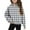 1-Gray, variant on CLOISE Gray Crewneck Sweatshirt Boys Girls Youth Long Sleeve Collared Zip up Tops Plaid with Thumb Hole Outfits Fall Winter Clothes 7T