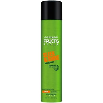 Garnier Fructis Style Sleek & Shine Anti-Humidity Hairspray, Ultra Strong Hold, 8.25 oz