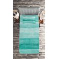 thumbnail image 2 of Ambesonne Turquoise Quilted Coverlet 2 Pcs, Easter Holiday Theme, Twin Size, Turquoise, 2 of 2