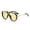 C14 black frame yellow film, variant on Retro Aviator Sunglasses for Men Women, Large Frame Gradient Lens Fashion Sunglasses Multi‑Color Trendy Outdoor Travel Eyewear