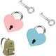 thumbnail image 1 of 2 Mini Candados, Candados para Equipaje, Candados de Metal con Llave, Ideal para Mochilas, Equipaje, Maletas, Taquillas (Rosa Azul) Sincero Electrónica, 1 of 5