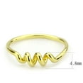 thumbnail image 2 of Gold Coil Womens Ring 316L Stainless Steel Anillo Color Oro Para Mujer Acero Inoxidable, 2 of 5