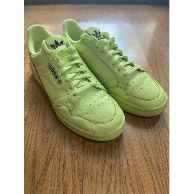 Adi-das Continental Semi Frozen Yellow Preowned Men’s Size 10
