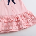 thumbnail image 6 of Ticikt Girls Ruffle Sleeve Summer Dress Kids Casual Pleated School Uniform Polo Dresses,Color:Pink,Size:9-10 Years, 6 of 8
