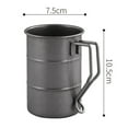 thumbnail image 2 of 2X 350Ml/12Oz Retro Industrial Style Beer Mug 304 Stainless Steel Mug,Distressed Outdoor Camping Cup Travel Drinkware, 2 of 8