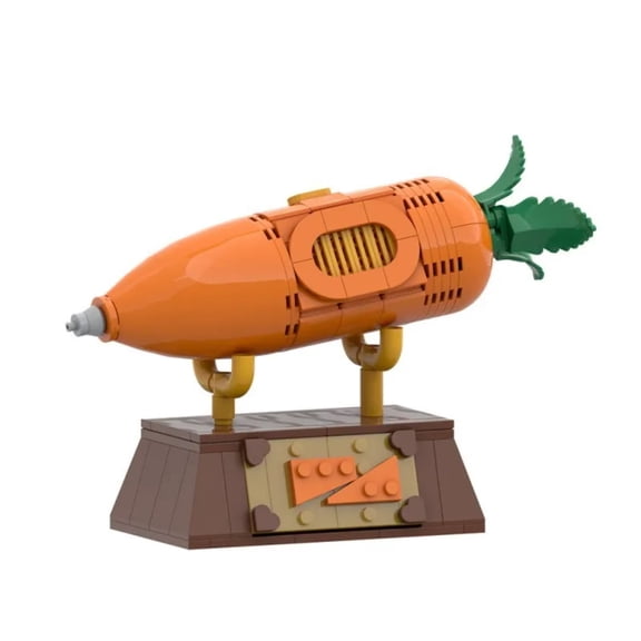 Remocguys Carrot Pen Recorder Building Set Compatible with Lego Recorder Cute Creative Model for Adults 186pcs