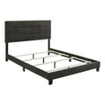thumbnail image 4 of Pemberly Row Transitional Tufted Fabric Upholstered Queen Bed Charcoal, 4 of 5