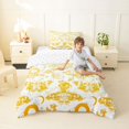 thumbnail image 4 of Homewish Goth Skull Moth Twin Comforter Sets,Moon Floral Bedding Set,Yellow,Halloween Duvet,Reversible,2pcs,1 Comforter and 1 Pillowcase, 4 of 7