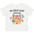 thumbnail image 3 of Inktastic My Great Aunt Loves Me with Cute Kitten and Flowers Boys or Girls Toddler T-Shirt, 3 of 5