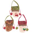thumbnail image 4 of 3PCS Christmas Apple Tote Bags Portable Gift Candy Pouches Adorable Plush Chocolate Drawstring Handbags for Party (Random Style), 4 of 8