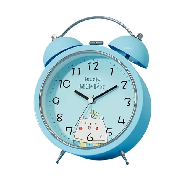 Reloj analógico de escritorio, fácil de leer, silencioso, de repisa y de sobremesa.