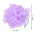 thumbnail image 3 of Unique Bargains 1 Pc Bath Shower Loofah Sponges Body Puffs for Bathroom 5.12"x5.51" Purple, 3 of 6
