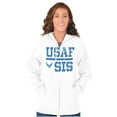 thumbnail image 4 of US Air Force USAF Sis Sister Women Plus Size Zipper Hoodie Brisco Brands 5X, 4 of 5